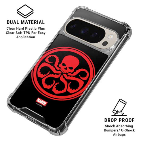 Marvel Captain America Hydra Symbol Google Pixel 9/9 Pro Clear Case